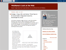 Tablet Screenshot of blog.webmama.com